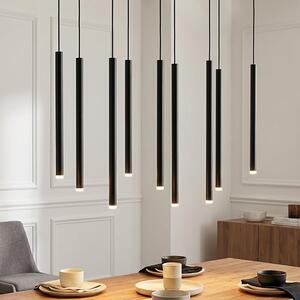 Závěsné svítidlo SELTER 9 – černé, 9× G9, šířka 92 cm