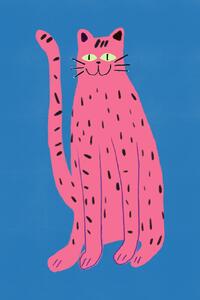 Ilustrace Pink cat, Little Dean, (26.7 x 40 cm)