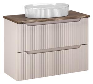 Comad Koupelnová skříňka s deskovým umyvadlem SET-NOC B NAT CASELLA 80 kašmír/dub casella