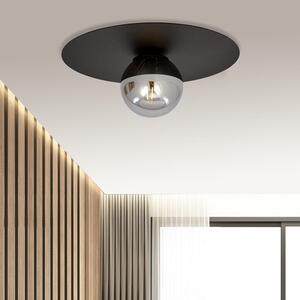 Stropní svítidlo SOLAR 1 – černé, grafitové sklo, 1× E14, šířka 43 cm