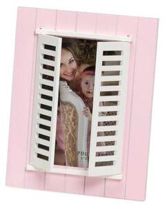 Dětský fotorámeček BABY WINDOW 13x18 růžový