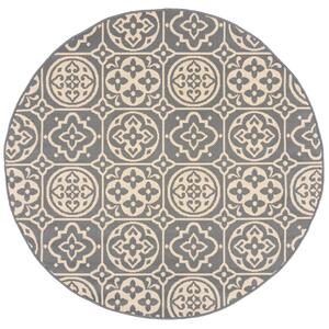 Kusový koberec Florence Alfresco Tile Grey kruh-160x160 (průměr) kruh