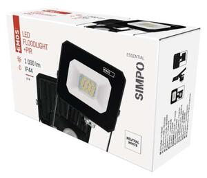Emos ZS2313 exteriérový LED reflektor SIMPO se senzorem 10W 1000lm 4000K IP44