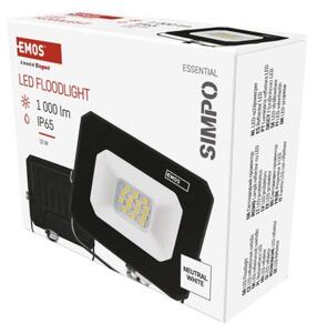 Emos lighting LED reflektor SIMPO 10 W, černý, neutrální bílá 1531221300