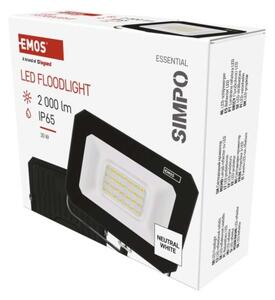 Emos lighting LED reflektor SIMPO 20 W, černý, neutrální bílá 1531222300