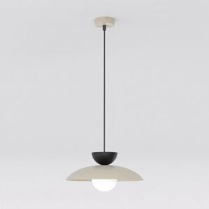 Závěsné svítidlo MULAN 1 – moka / černé, bílé sklo, 1× G9, šířka 30 cm