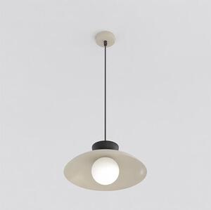 Závěsné svítidlo MULAN 1 – moka / černé, bílé sklo, 1× G9, šířka 30 cm