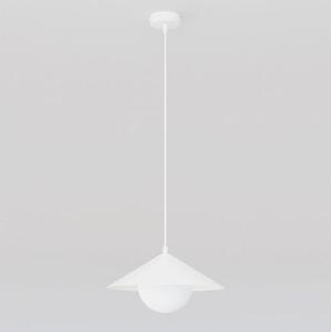 Závěsné svítidlo MONO 1S – bílé, opálové sklo, 1× E14, šířka 40 cm