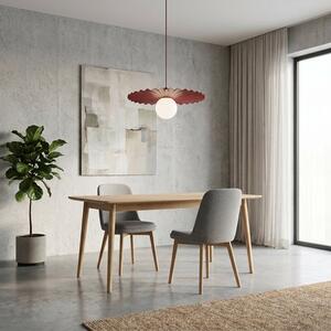 Závěsné svítidlo UMBRA 1 – vínové, bílé sklo, 1× G9, šířka 35 cm