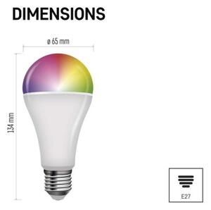 Emos lighting Chytrá LED žárovka GoSmart A65 / E27 / 14 W (94 W) / 1 400 lm / RGB / stmívatelná / Zigbee 1525753502