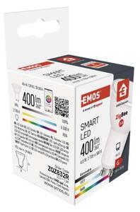 Emos lighting Chytrá LED žárovka GoSmart MR16 / GU10 / 4,8 W (35 W) / 400 lm / RGB / stmívatelná /Zigbee 1525750500