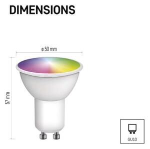 Emos lighting Chytrá LED žárovka GoSmart MR16 / GU10 / 4,8 W (35 W) / 400 lm / RGB / stmívatelná /Zigbee 1525750500