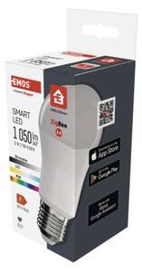Emos lighting Chytrá LED žárovka GoSmart A60 / E27 / 11 W (75 W) / 1 050 lm / RGB / stmívatelná / Zigbee 1525753501