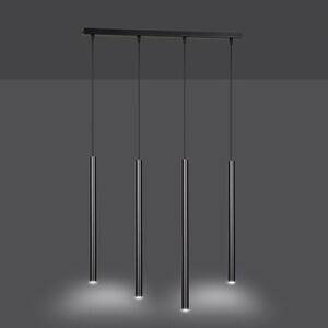 Závěsné svítidlo SELTER 4 – černé, 4× G9, šířka 60 cm
