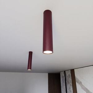 Stropní svítidlo TECNO 1M – vínové, 1× GU10, šířka 6 cm