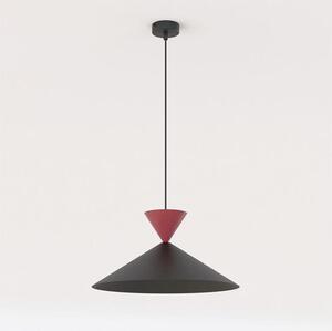 Závěsné svítidlo RALF 1M – černé / vínové, 1× GX53, šířka 40 cm