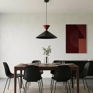 Závěsné svítidlo RALF 1M – černé / vínové, 1× GX53, šířka 40 cm