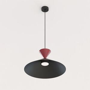Závěsné svítidlo RALF 1M – černé / vínové, 1× GX53, šířka 40 cm