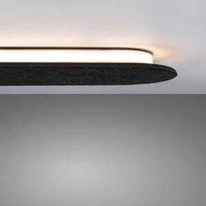 Paulmann LED nástěnné svítidlo Tulga, 45 x 20 cm, antracit, plsť