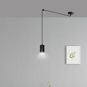Závěsné svítidlo TRAKER 1 – černé, 1× GU10, šířka 8 cm