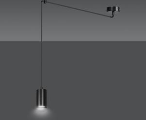 Závěsné svítidlo TRAKER 1 – černé, 1× GU10, šířka 8 cm