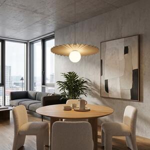 Závěsné svítidlo UMBRA 1 – moka, bílé sklo, 1× G9, šířka 35 cm