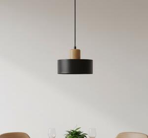 Závěsné svítidlo TORIN 1 – černé, 1× E27, šířka 20 cm