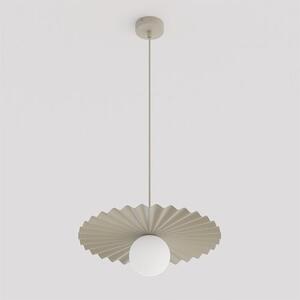 Závěsné svítidlo UMBRA 1 – moka, bílé sklo, 1× G9, šířka 35 cm