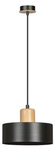 Závěsné svítidlo TORIN 1 – černé, 1× E27, šířka 20 cm