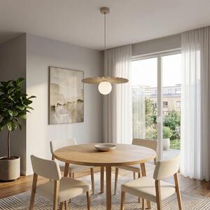 Závěsné svítidlo UMBRA 1 – moka, bílé sklo, 1× G9, šířka 35 cm