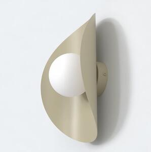 Nástěnné svítidlo FIERO XL K1 – moka, bílé sklo, 1× G9, šířka 30 cm