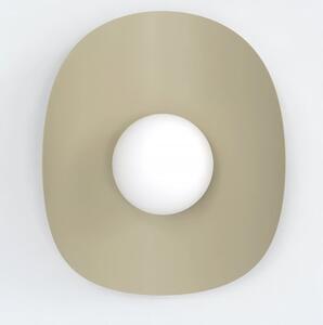 Nástěnné svítidlo FIERO XL K1 – moka, bílé sklo, 1× G9, šířka 30 cm