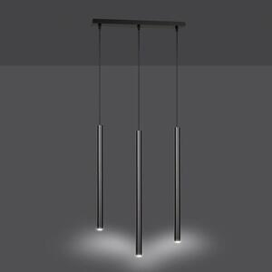 Závěsné svítidlo SELTER 3 – černé, 3× G9, šířka 45 cm