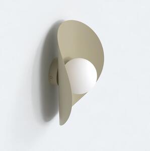 Nástěnné svítidlo FIERO XL K1 – moka, bílé sklo, 1× G9, šířka 30 cm
