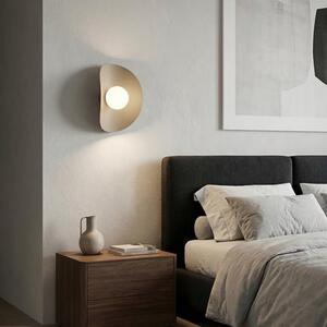 Nástěnné svítidlo FIERO XL K1 – moka, bílé sklo, 1× G9, šířka 30 cm
