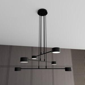 Závěsné svítidlo MODUS 6 – černé, 6× GX53, šířka 70 cm