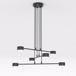 Závěsné svítidlo MODUS 6 – černé, 6× GX53, šířka 70 cm