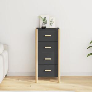 Skříň highboard černá 42 x 38 x 90 cm kompozitní dřevo