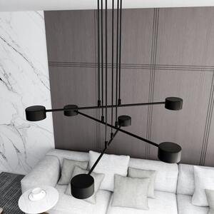 Závěsné svítidlo MODUS 6 – černé, 6× GX53, šířka 70 cm