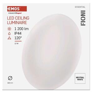 Emos lighting LED přisazené svítidlo FIONI, kruhové bílé 12W neutrální b., IP44 1539085123
