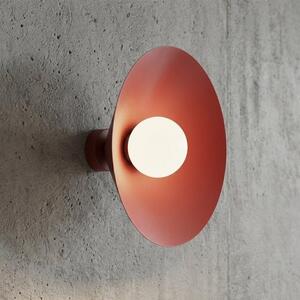Nástěnné svítidlo MONO K1M – vínové, opálové sklo, 1× E14, šířka 40 cm