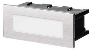 Emos ZC0110 LED AMAL vestavné svítidlo obdélník obdélník 123 × 53 × 61 mm 1,5W 55lm 4000K nerez