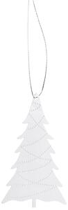 COOEE Design Sada stříbrných ozdob Tree Steel- 4 ks CED489