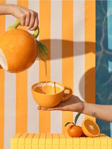 Sinsay - Mug with orange motif - oranžová