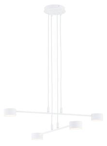 Závěsné svítidlo MODUS 4 – bílé, 5× GX53, šířka 70 cm