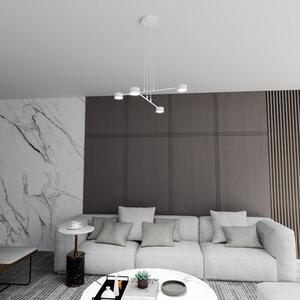 Závěsné svítidlo MODUS 4 – bílé, 5× GX53, šířka 70 cm