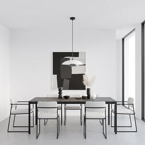 Závěsné svítidlo BABEL 1 – bílé / černé, 1× GX53, šířka 30 cm