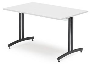 AJ Produkty Stůl SANNA, 1200x800x720 mm, černá/bílá