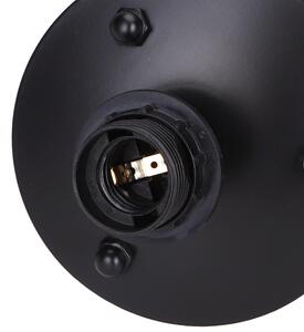 Stojací lampa Black Iron E27, barva černá