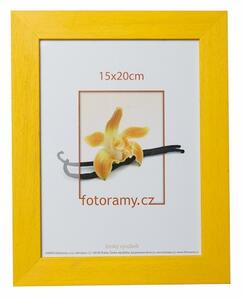 Dřevěný fotorámeček DRC11K 15x20 C12 žlutý